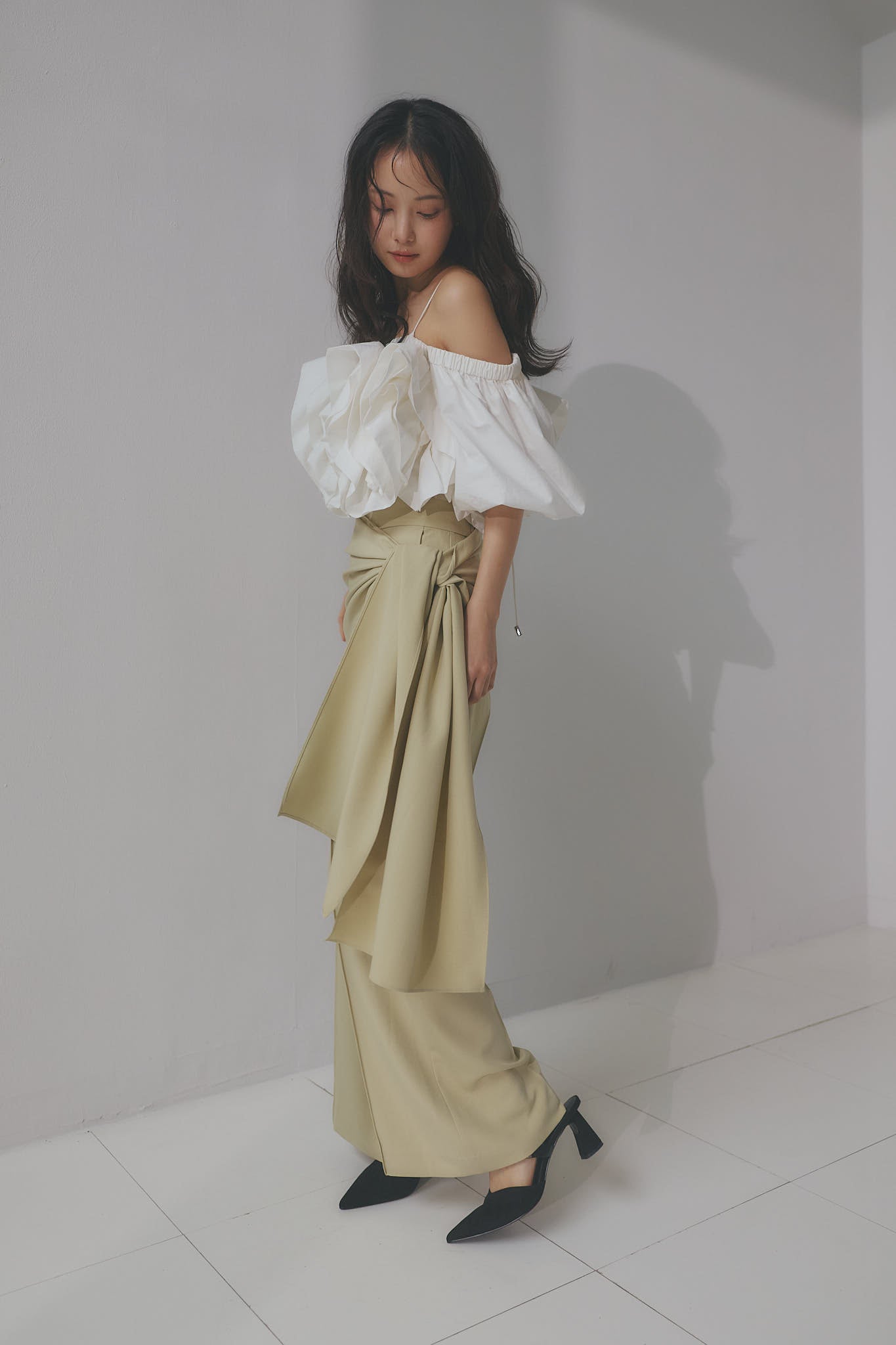 layered rap flare pants