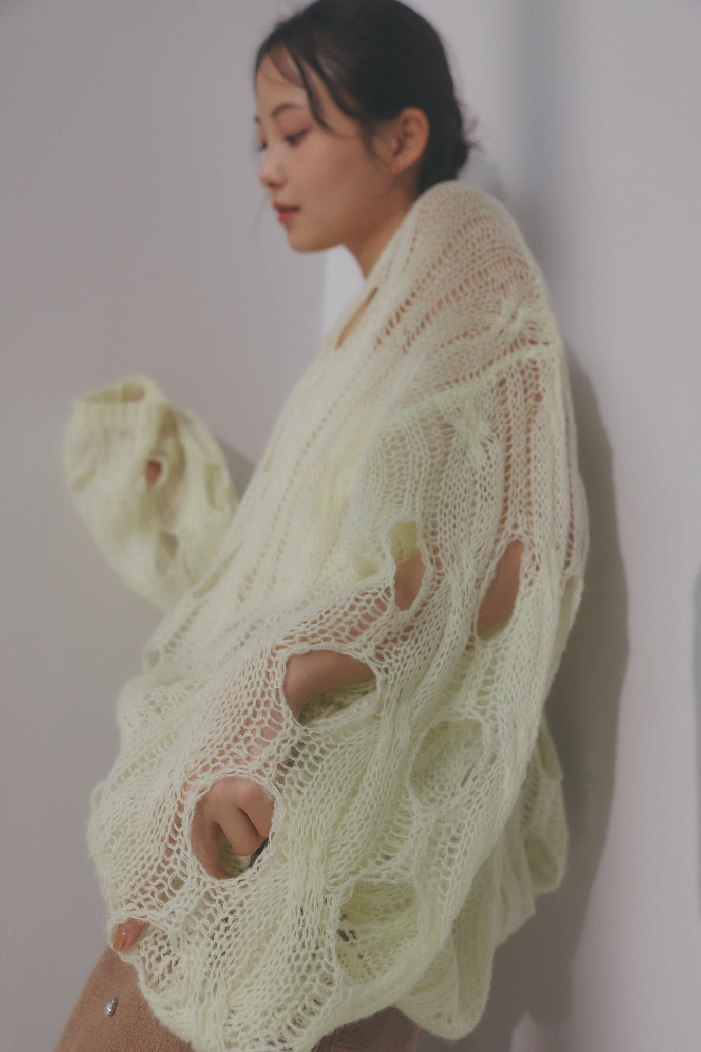 cloudy sheer knit