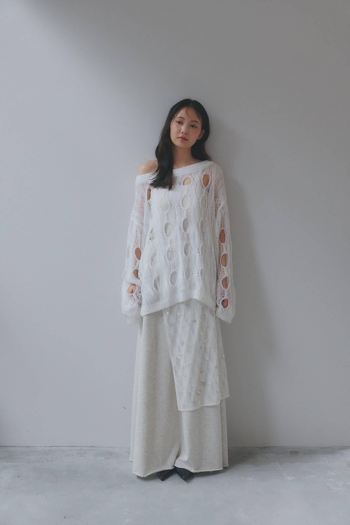 cloudy sheer knit