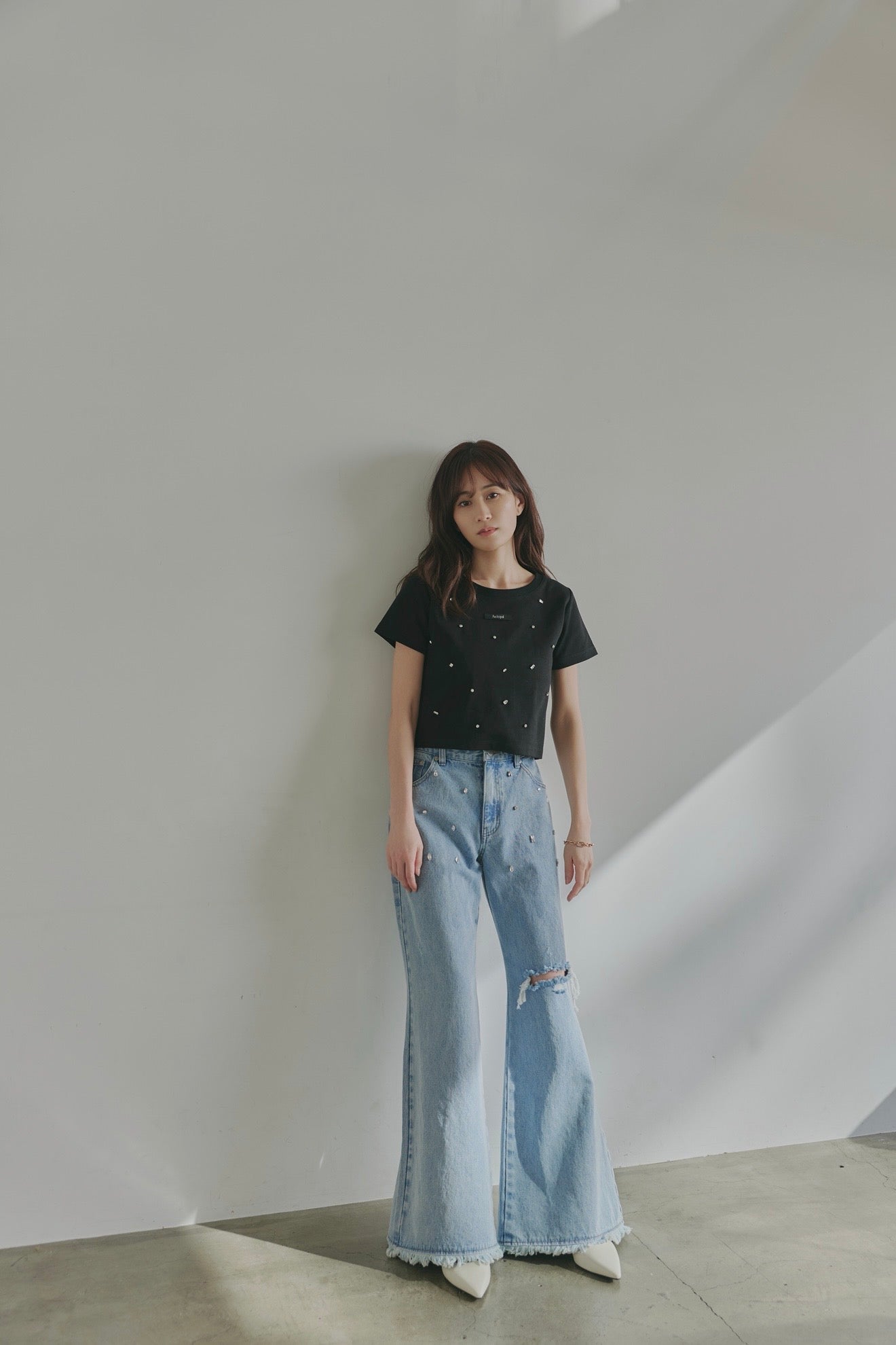 back open bijou mini tee