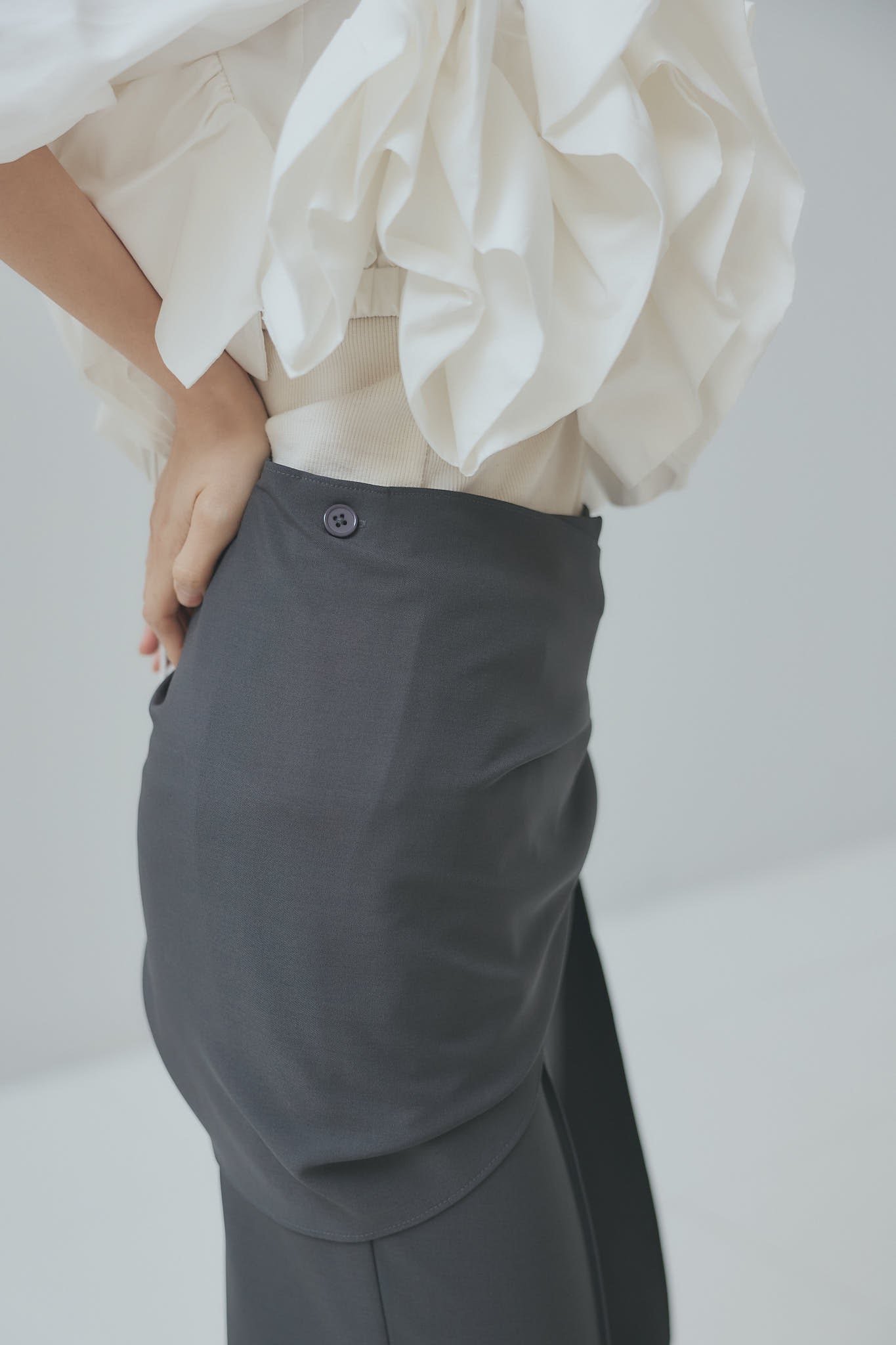 layered rap flare pants