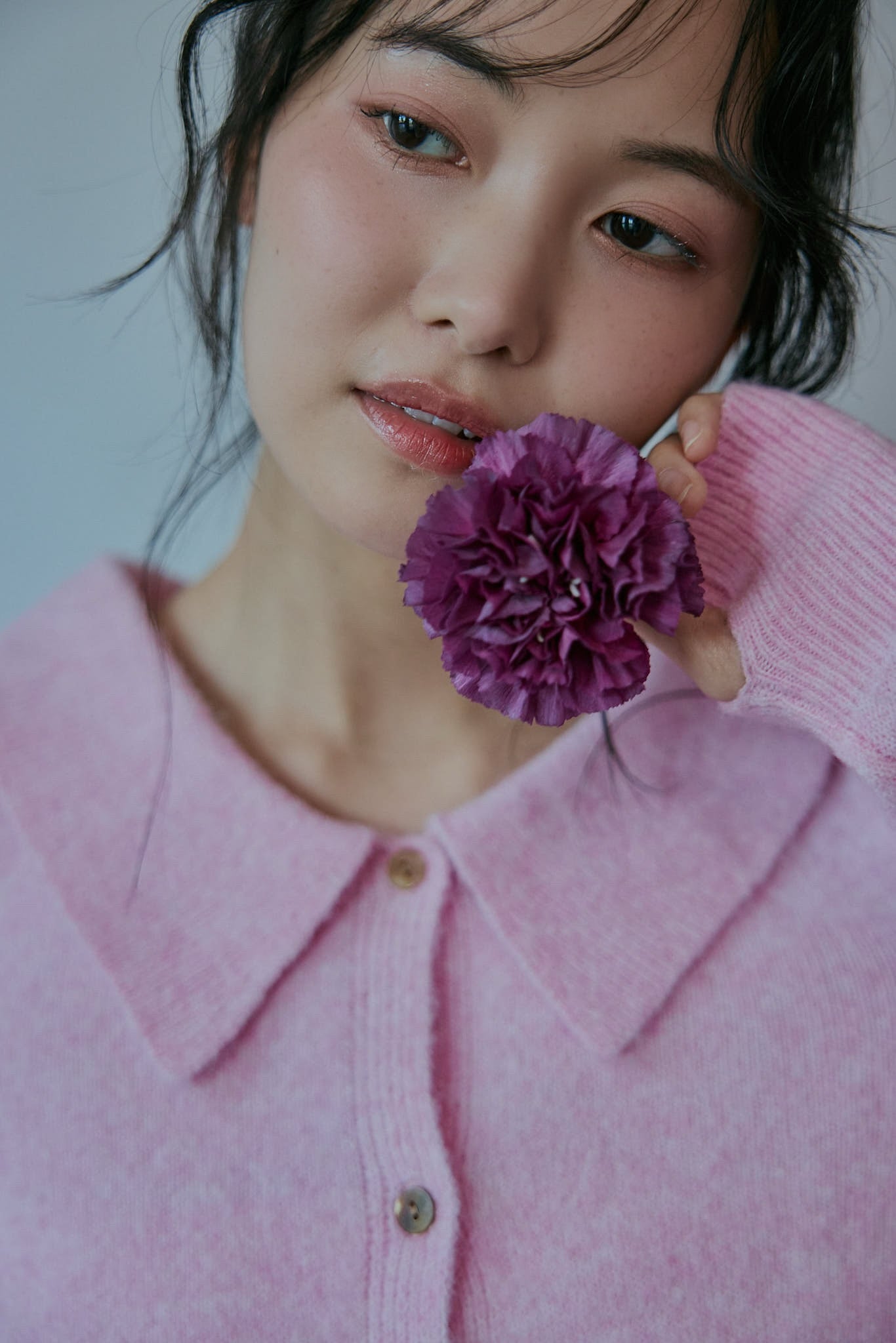 collar design shoulder knit