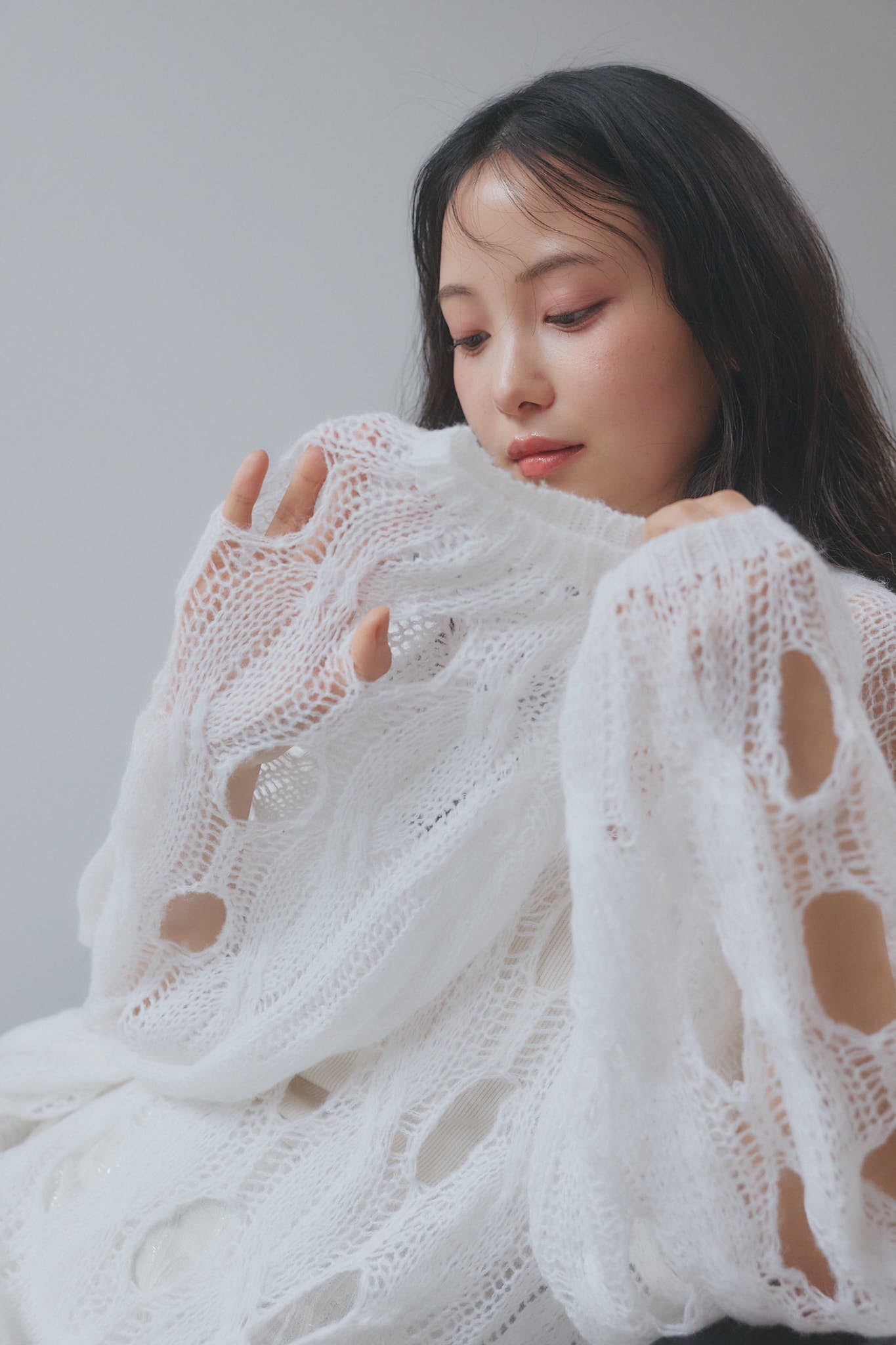 cloudy sheer knit