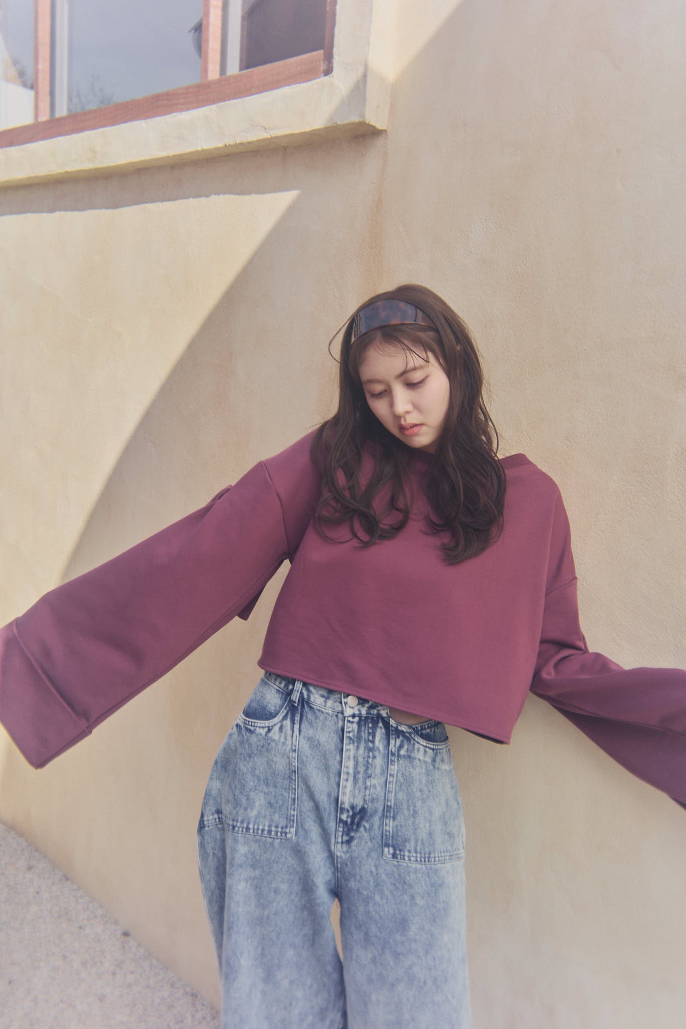 back open ribbon sweat