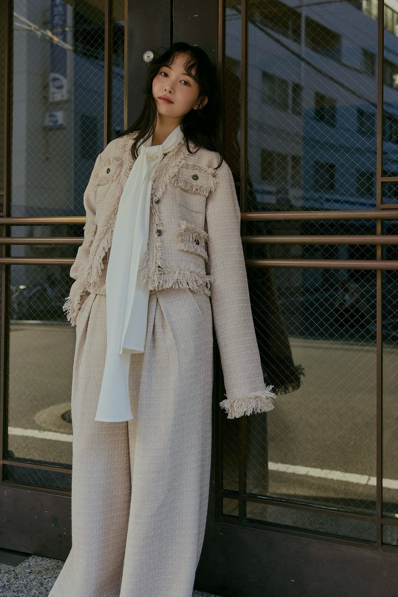 glitter tweed jacket