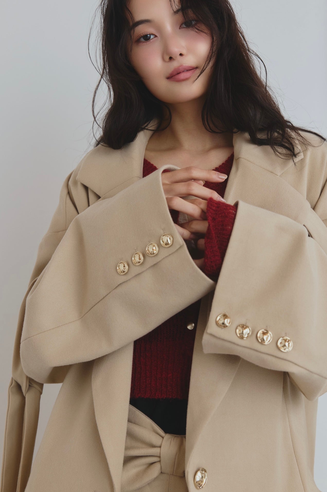 ribbon design over jacket
