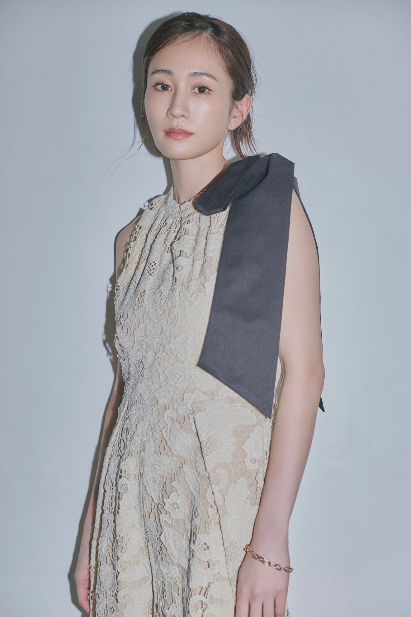 ribbon shoulder lace combinaison
