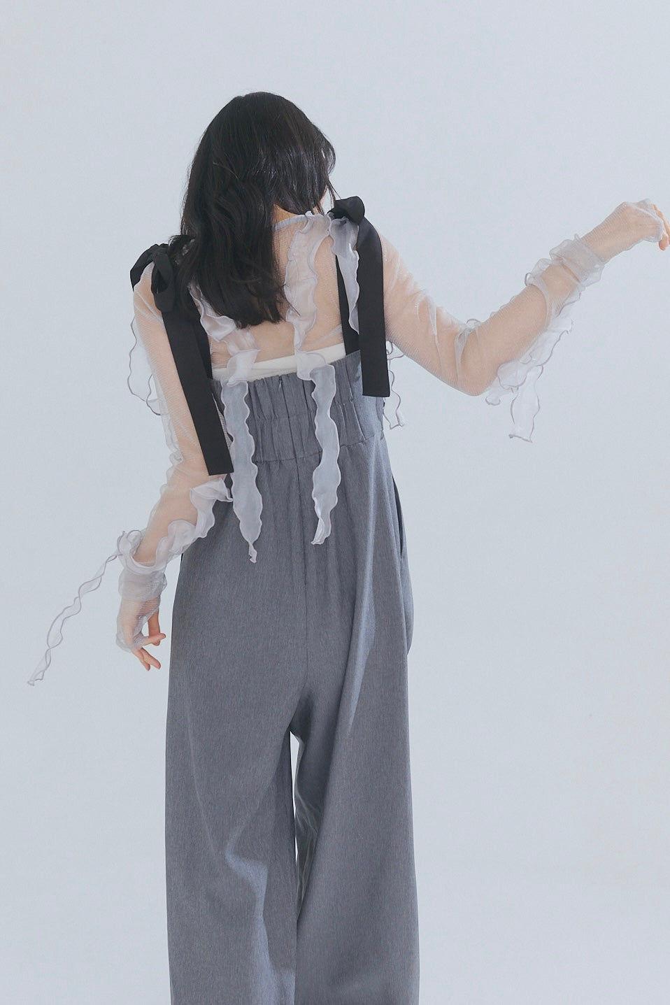 random ribbon sheer tops