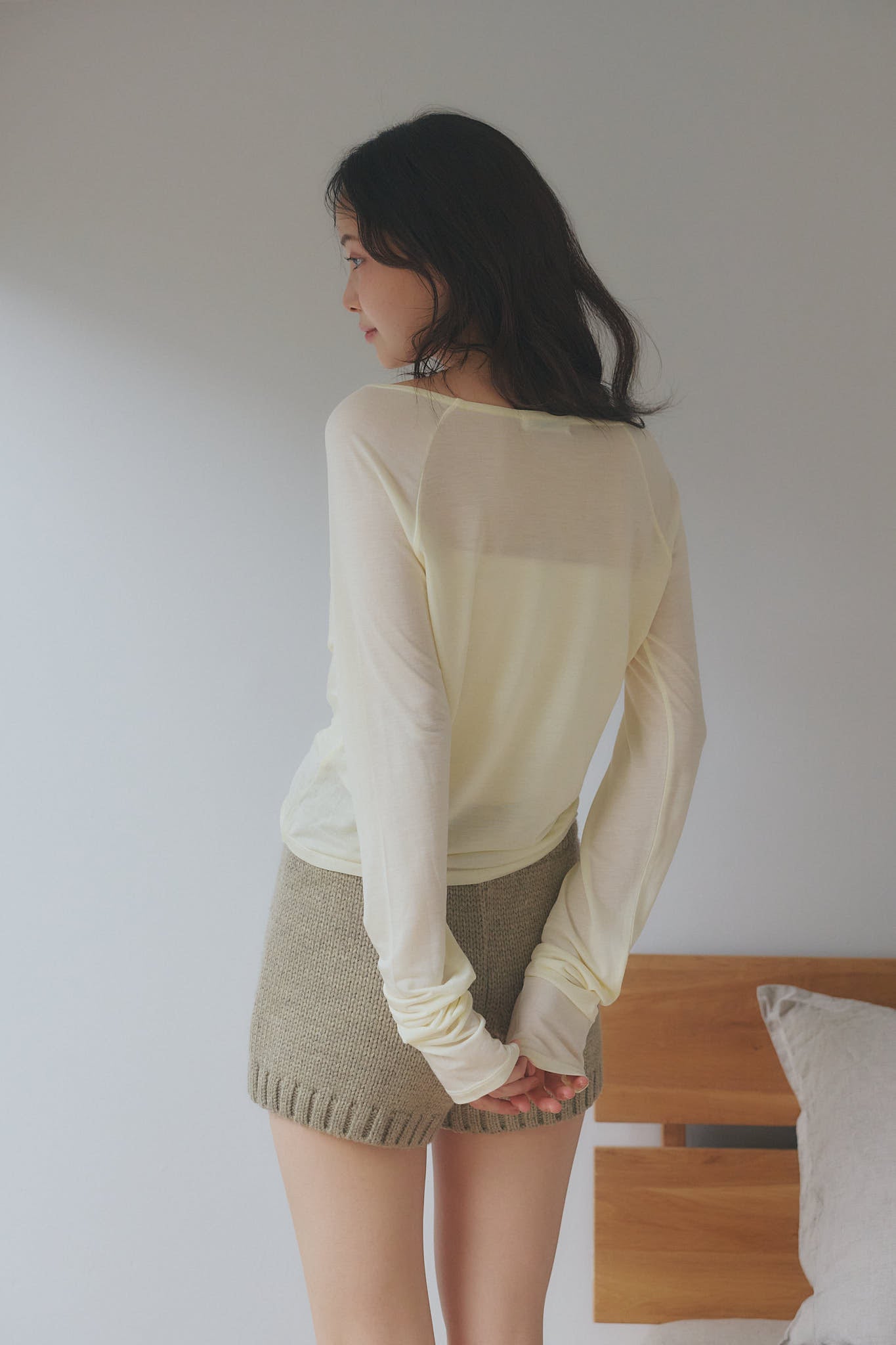 tie design sheer tops
