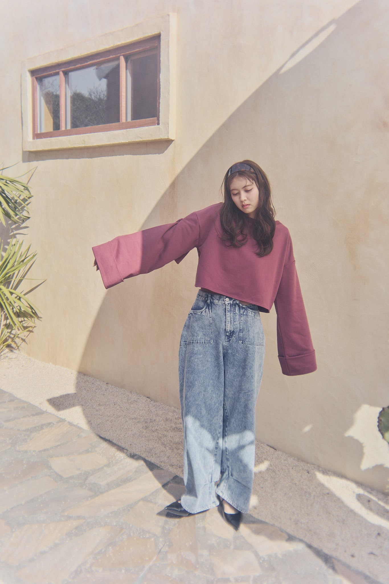 back open ribbon sweat