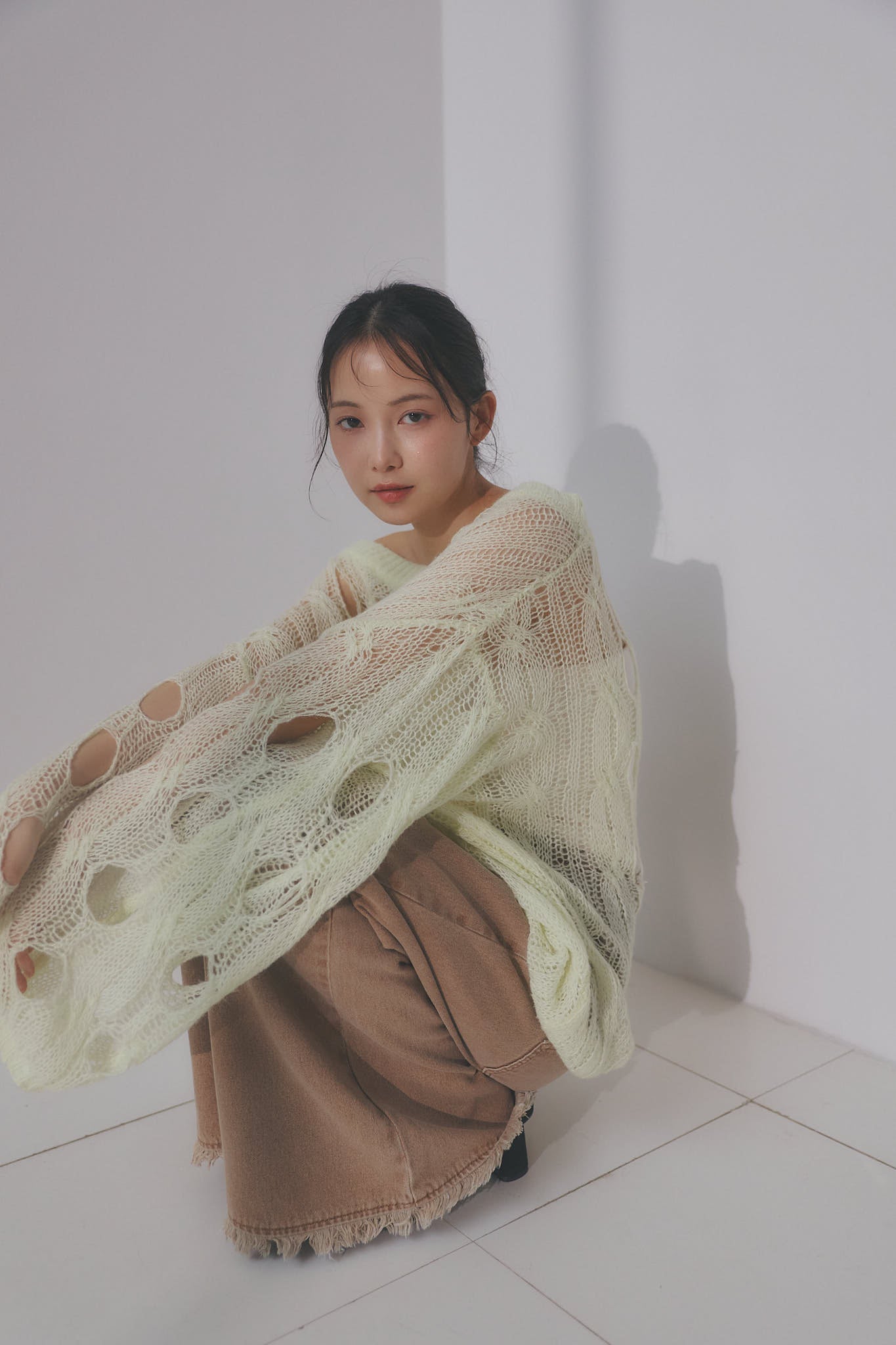 cloudy sheer knit