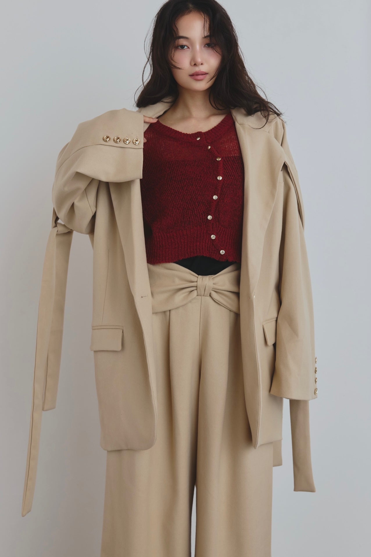 ribbon design over jacket