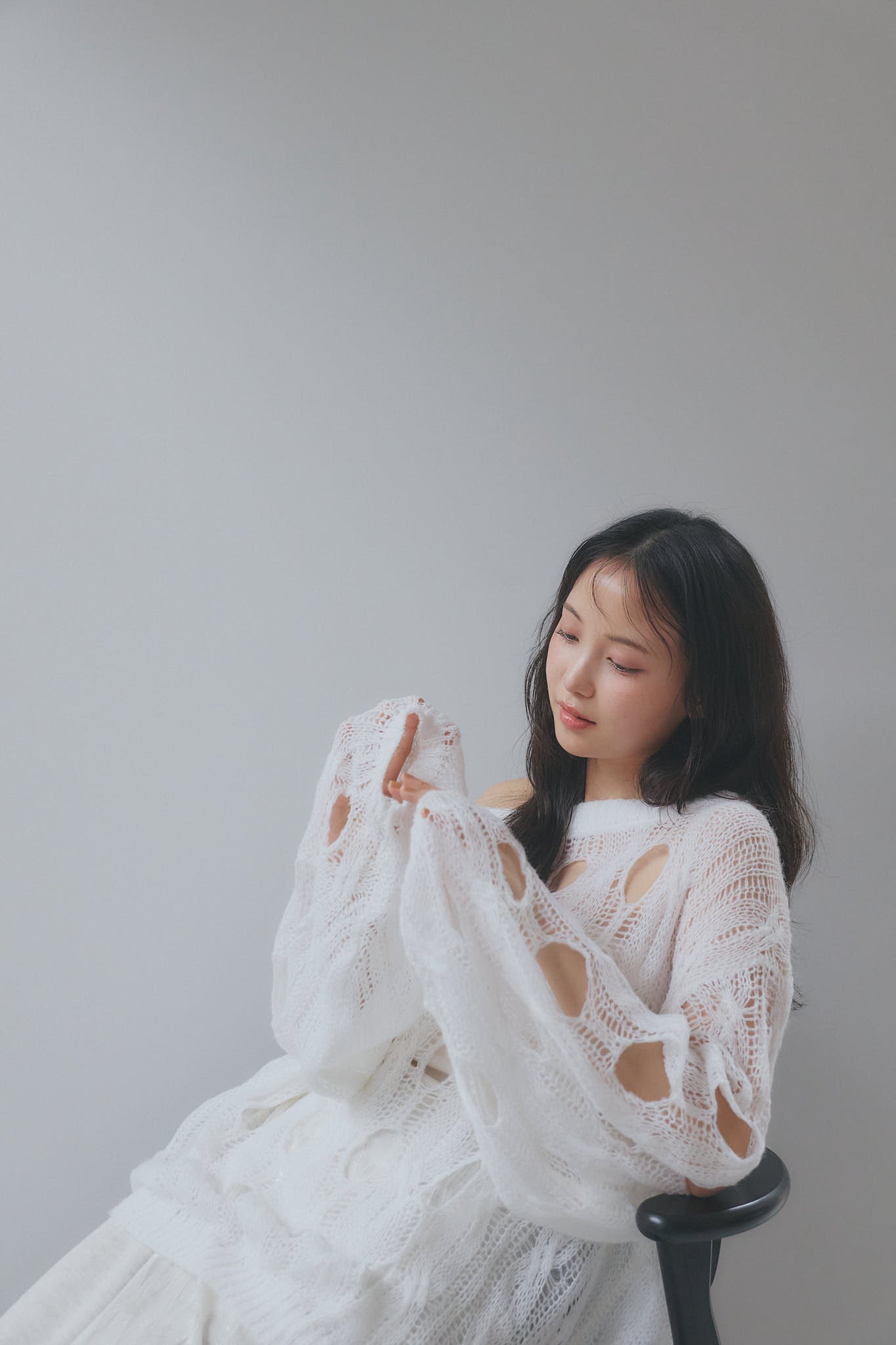 cloudy sheer knit