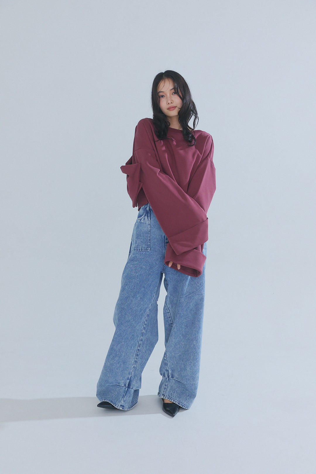 back open ribbon sweat