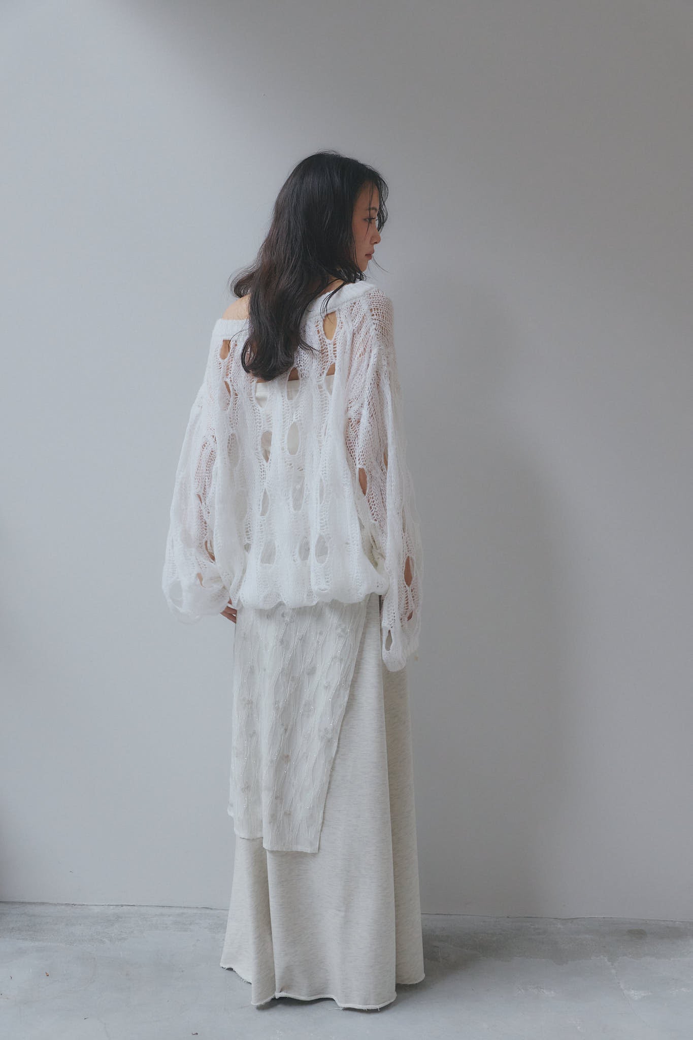 cloudy sheer knit