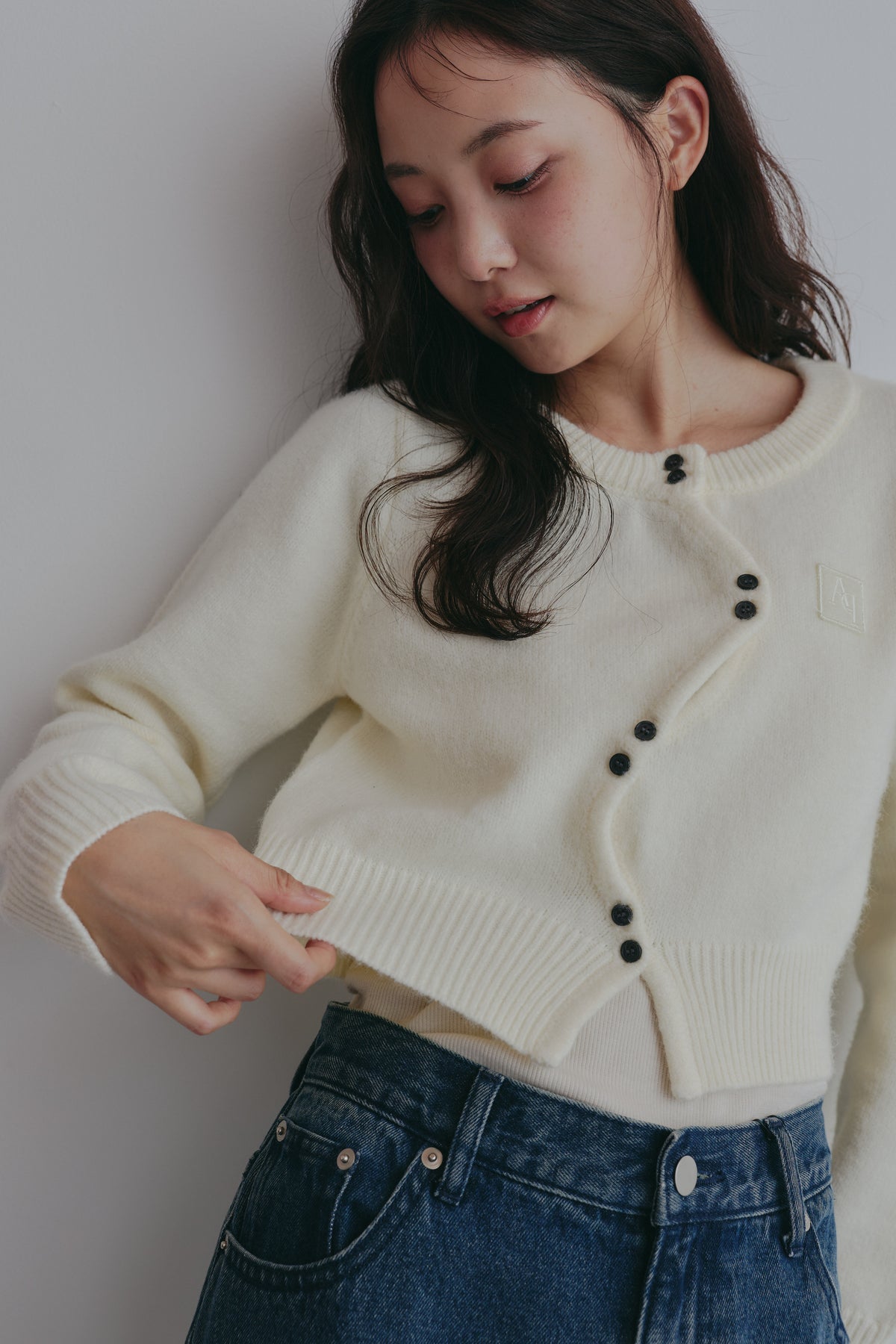 basic wave cardigan
