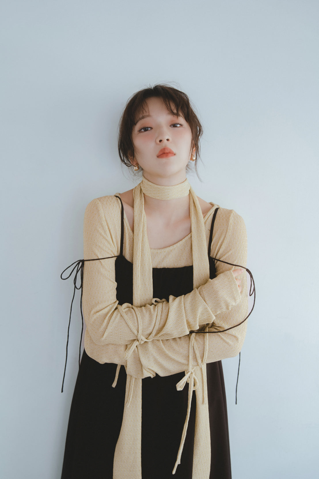 ribbon sleeve tops