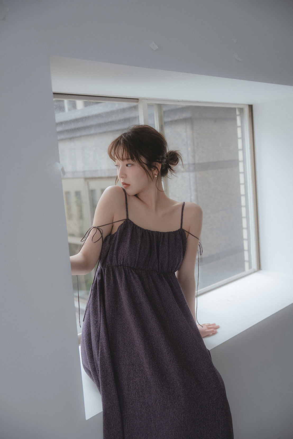 gather volume cami one-piece