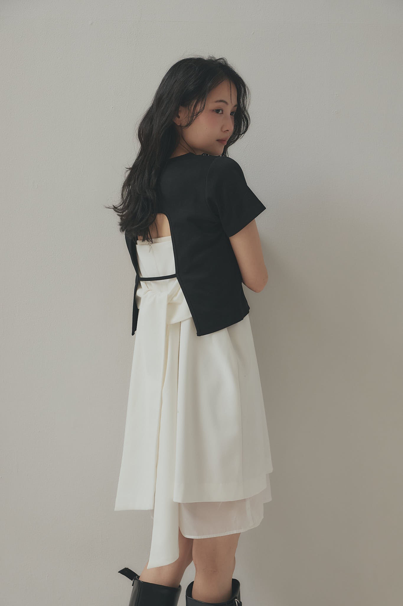 back open bijou mini tee