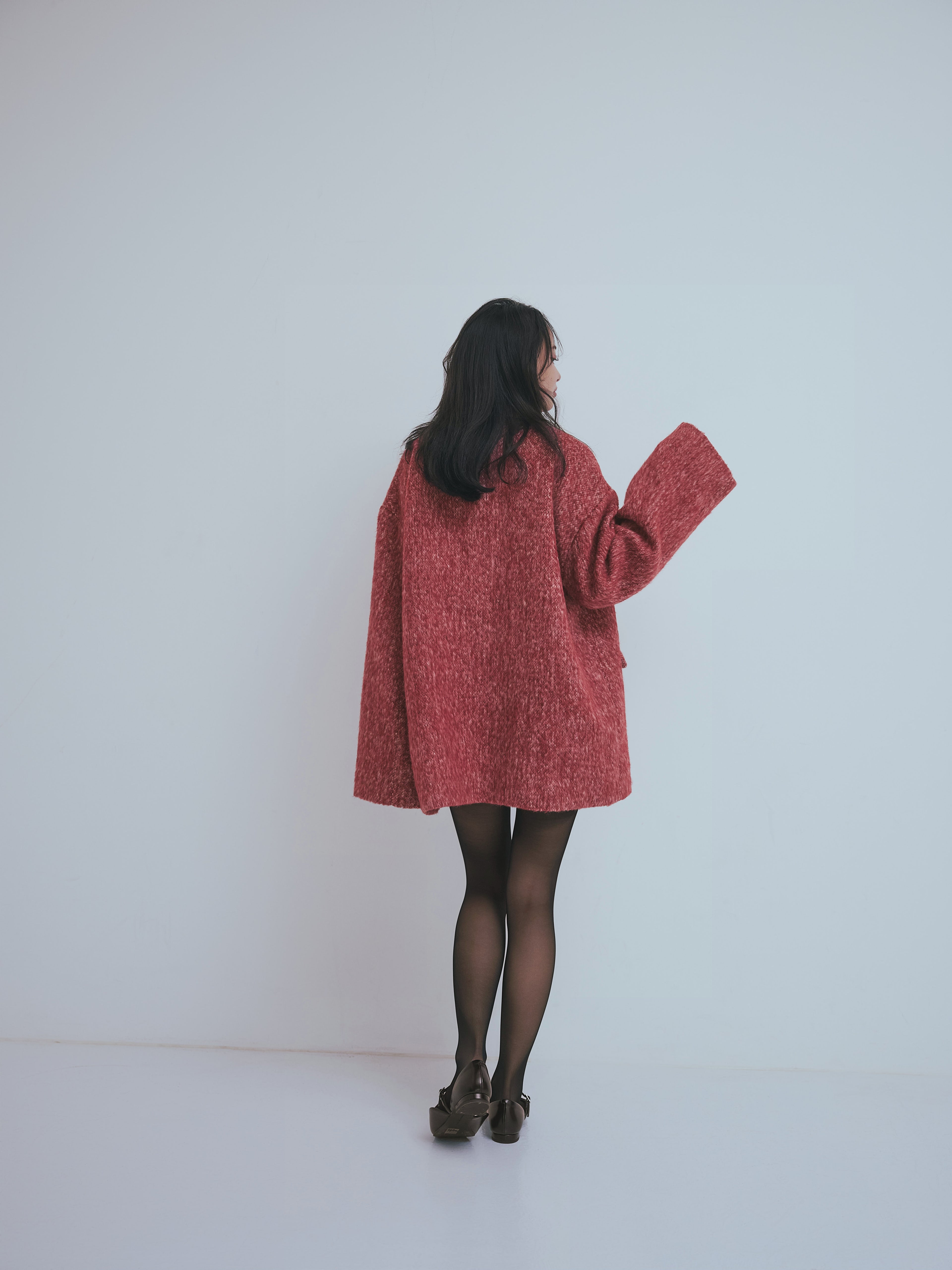 shaggy studs coat jacket