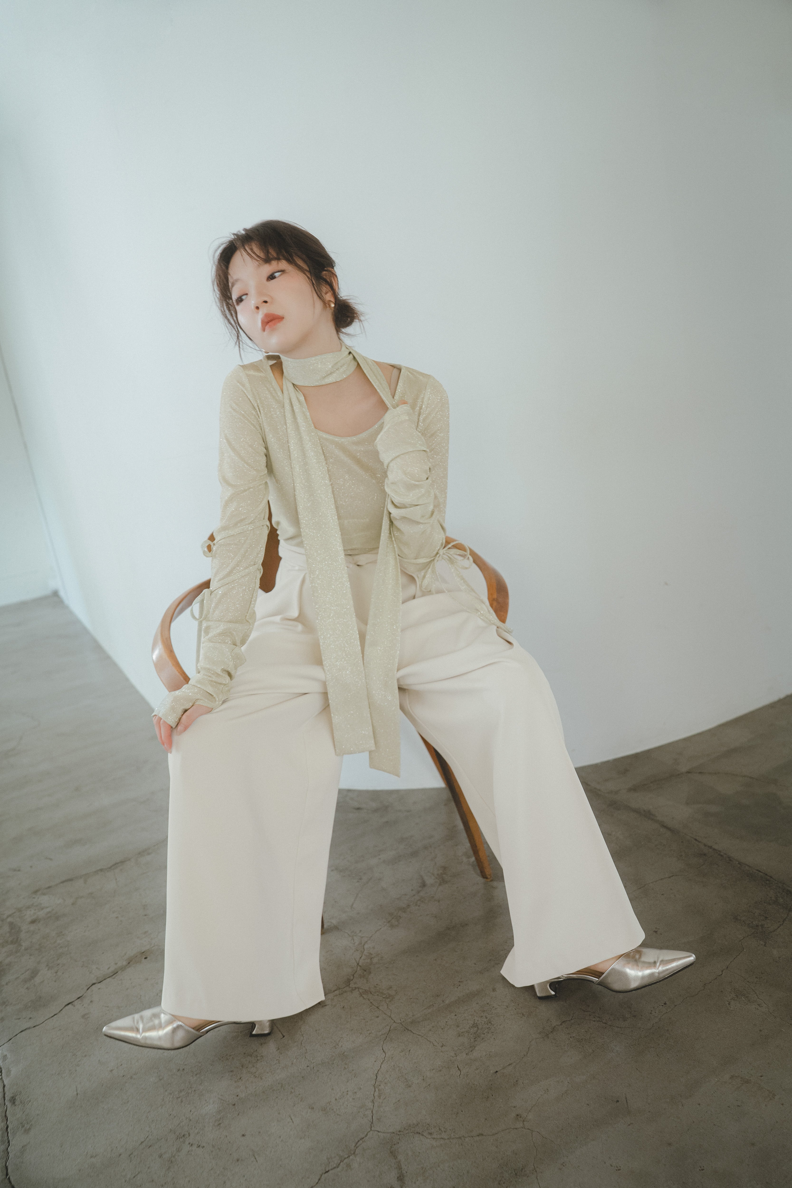 ribbon sleeve tops