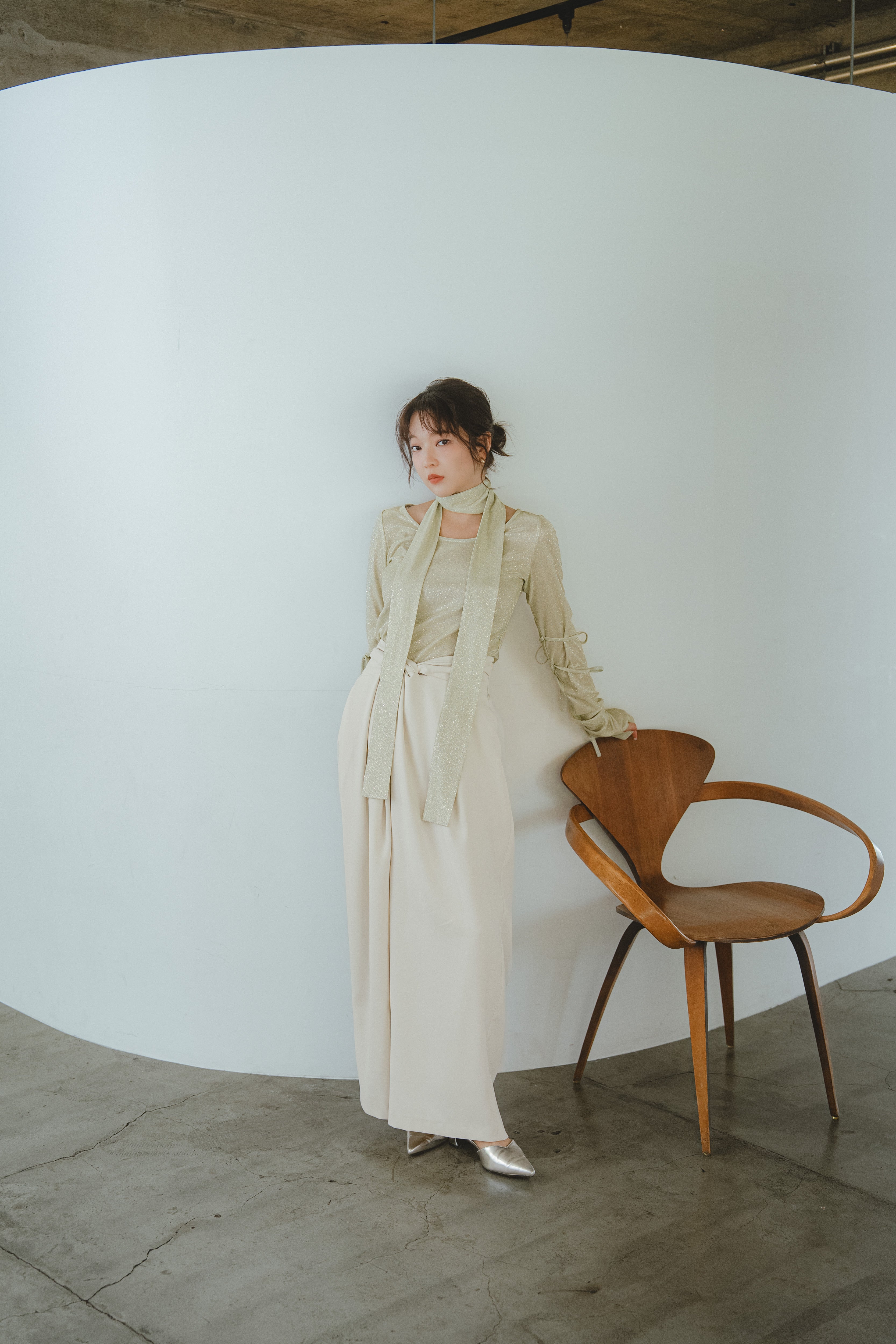 ribbon sleeve tops