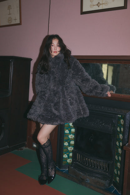 two face fur coat［11月上旬お届け］