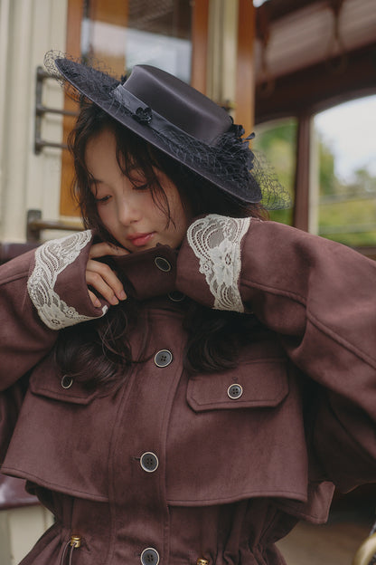 drawstring trench jacket［9月下旬から10月上旬お届け］