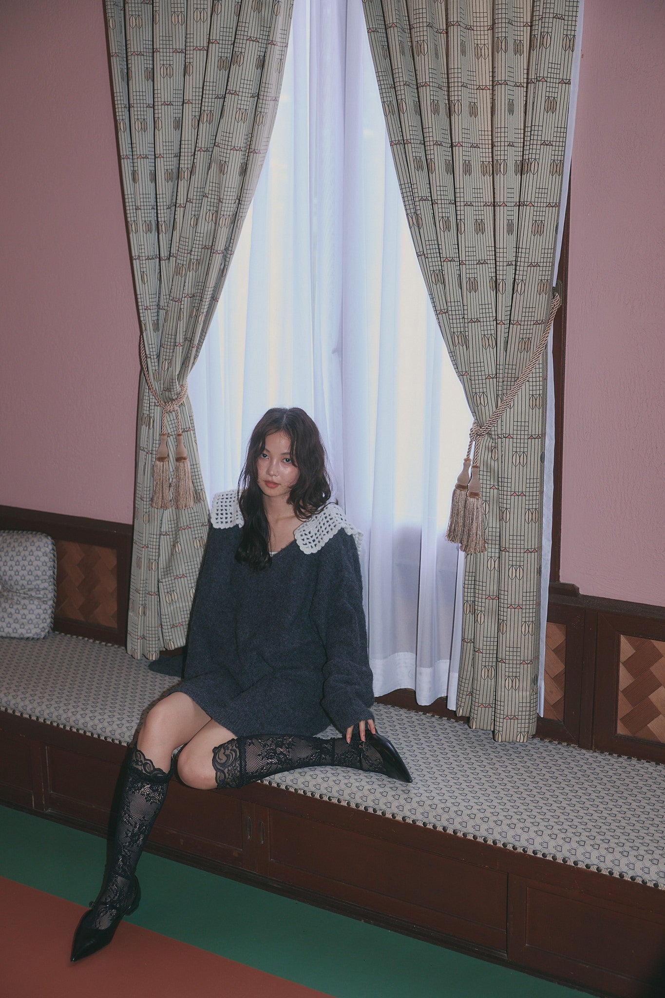 lace sailor knit［9月下旬から10月上旬お届け］