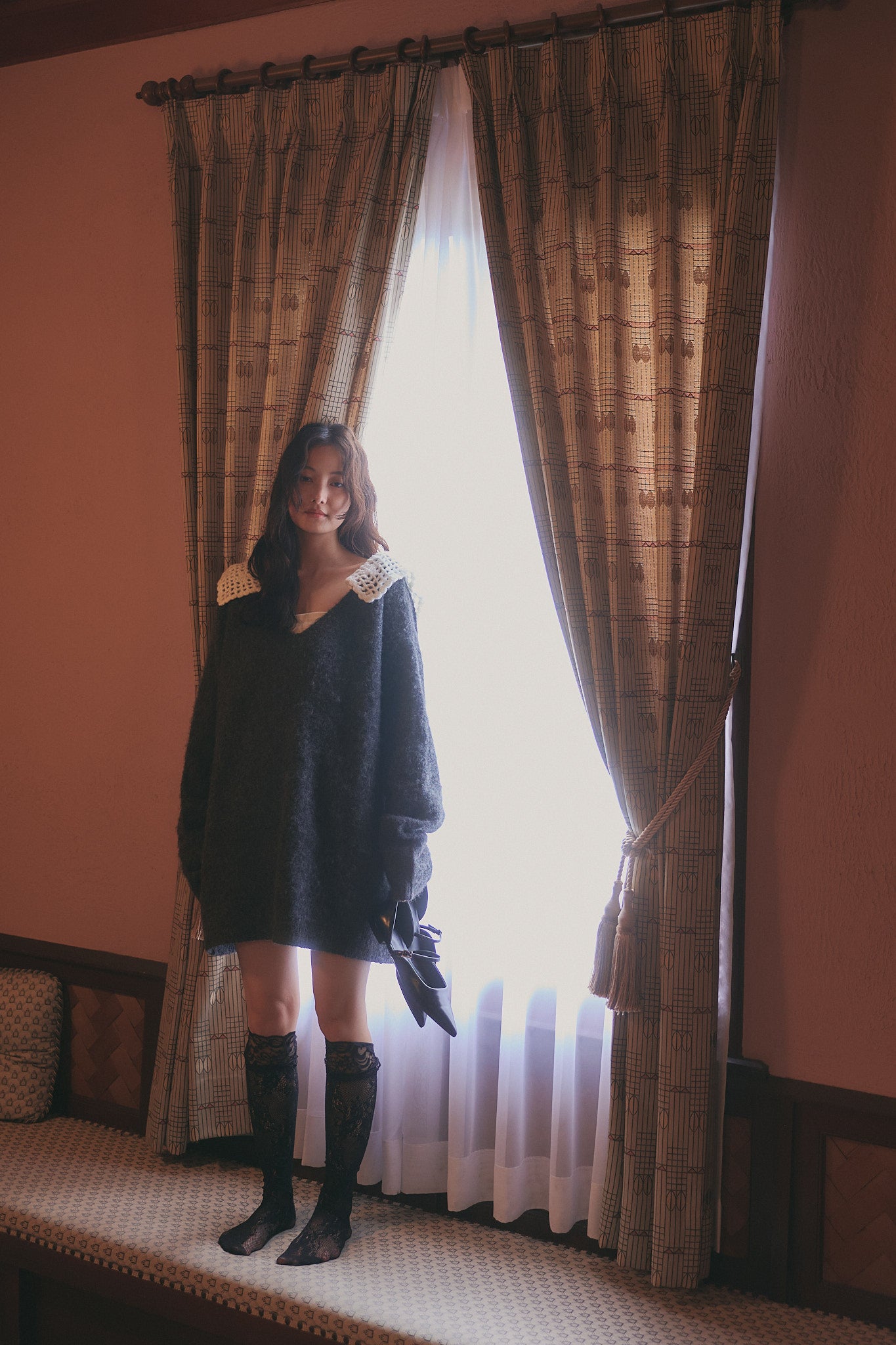 lace sailor knit［9月下旬から10月上旬お届け］
