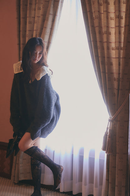 lace sailor knit［9月下旬から10月上旬お届け］