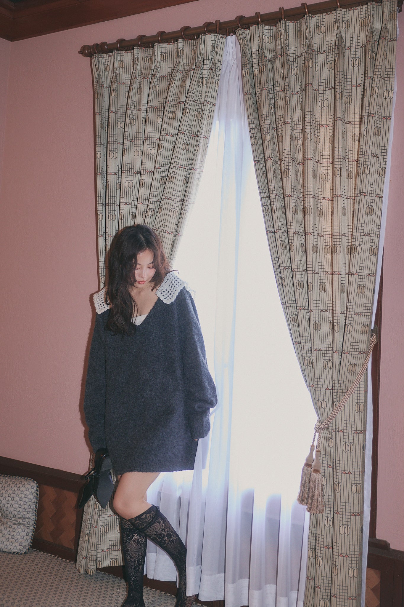 lace sailor knit［9月下旬から10月上旬お届け］