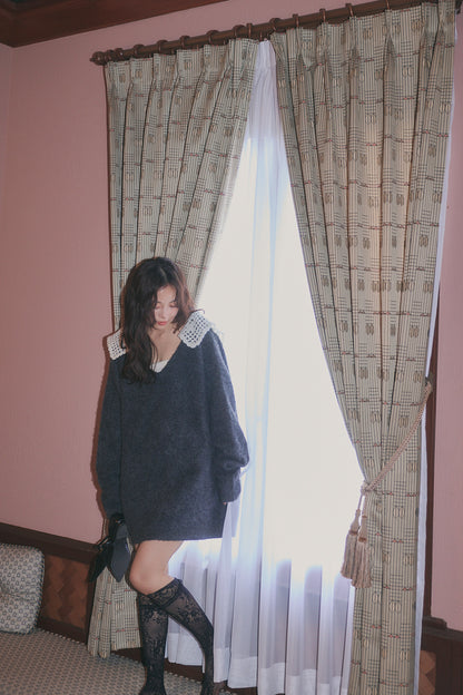 lace sailor knit［9月下旬から10月上旬お届け］