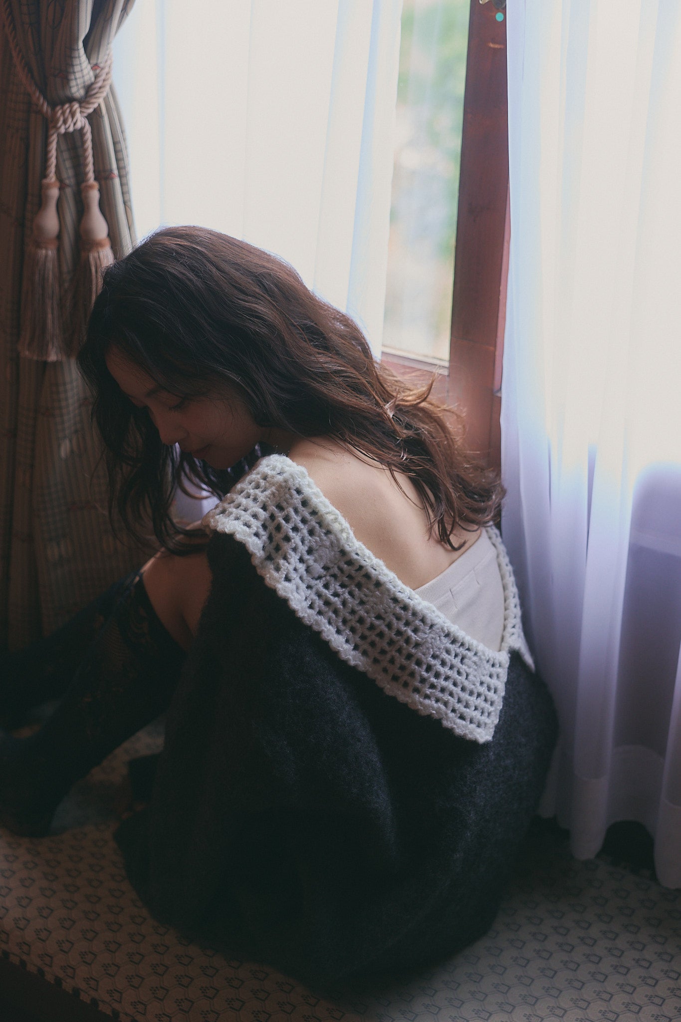lace sailor knit［9月下旬から10月上旬お届け］
