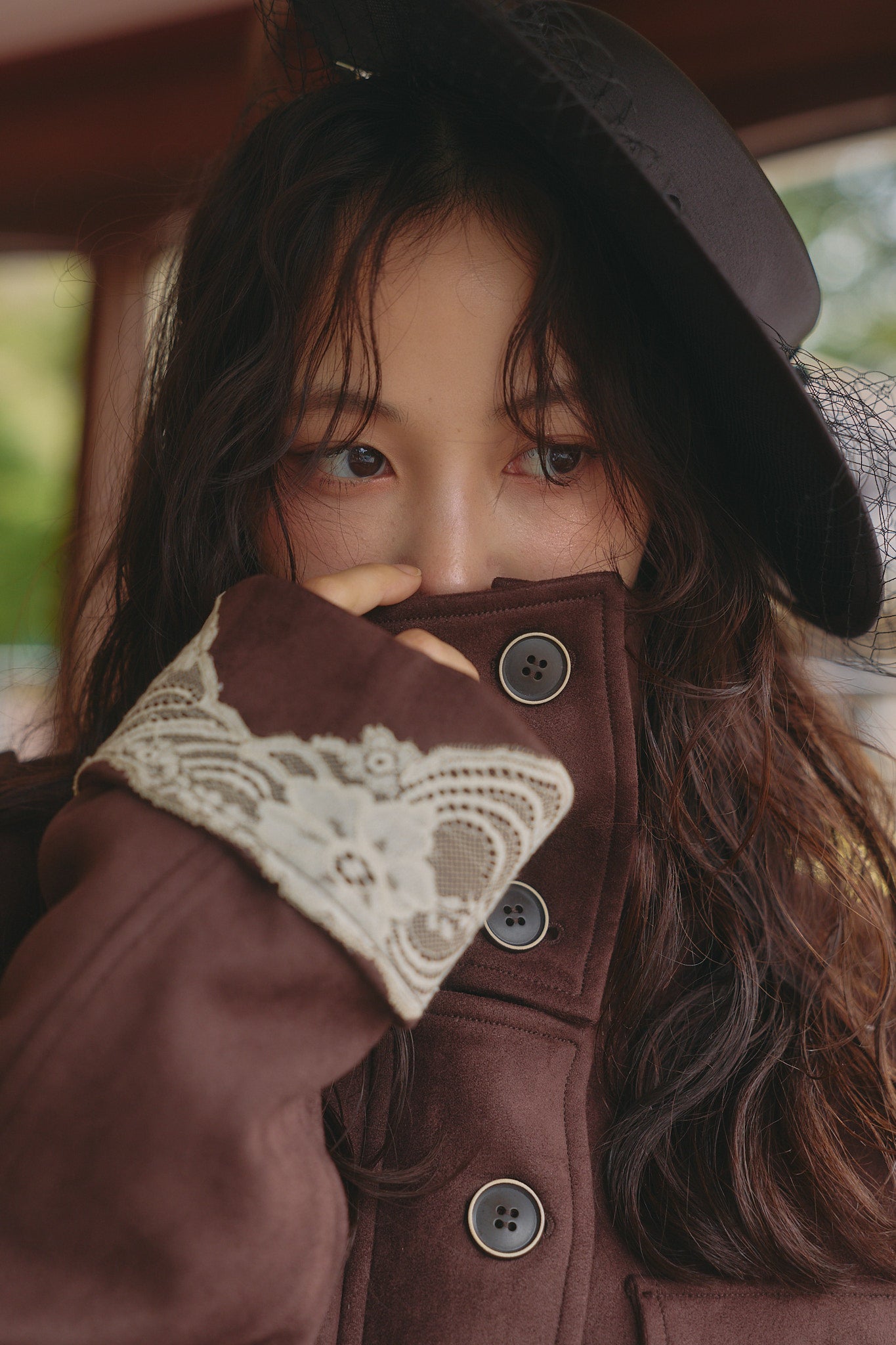 drawstring trench jacket［9月下旬から10月上旬お届け］