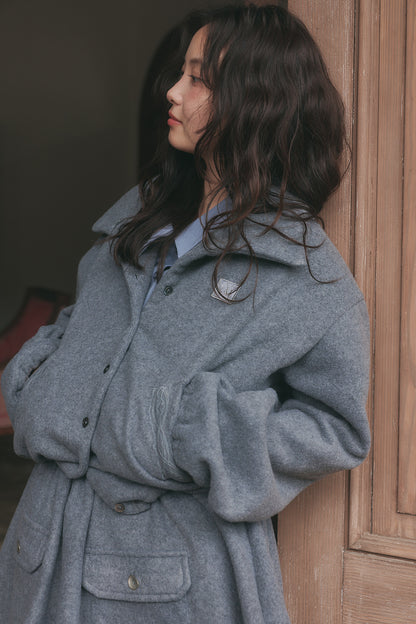 lace pocket fleece jacket［9月中旬から下旬お届け］