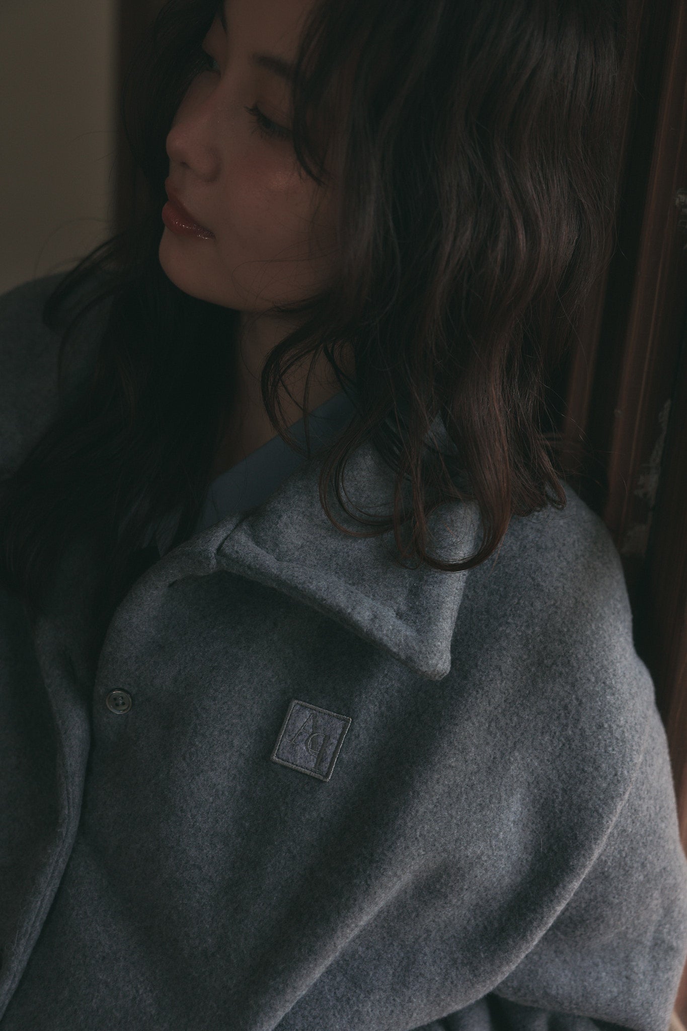 lace pocket fleece jacket［9月中旬から下旬お届け］