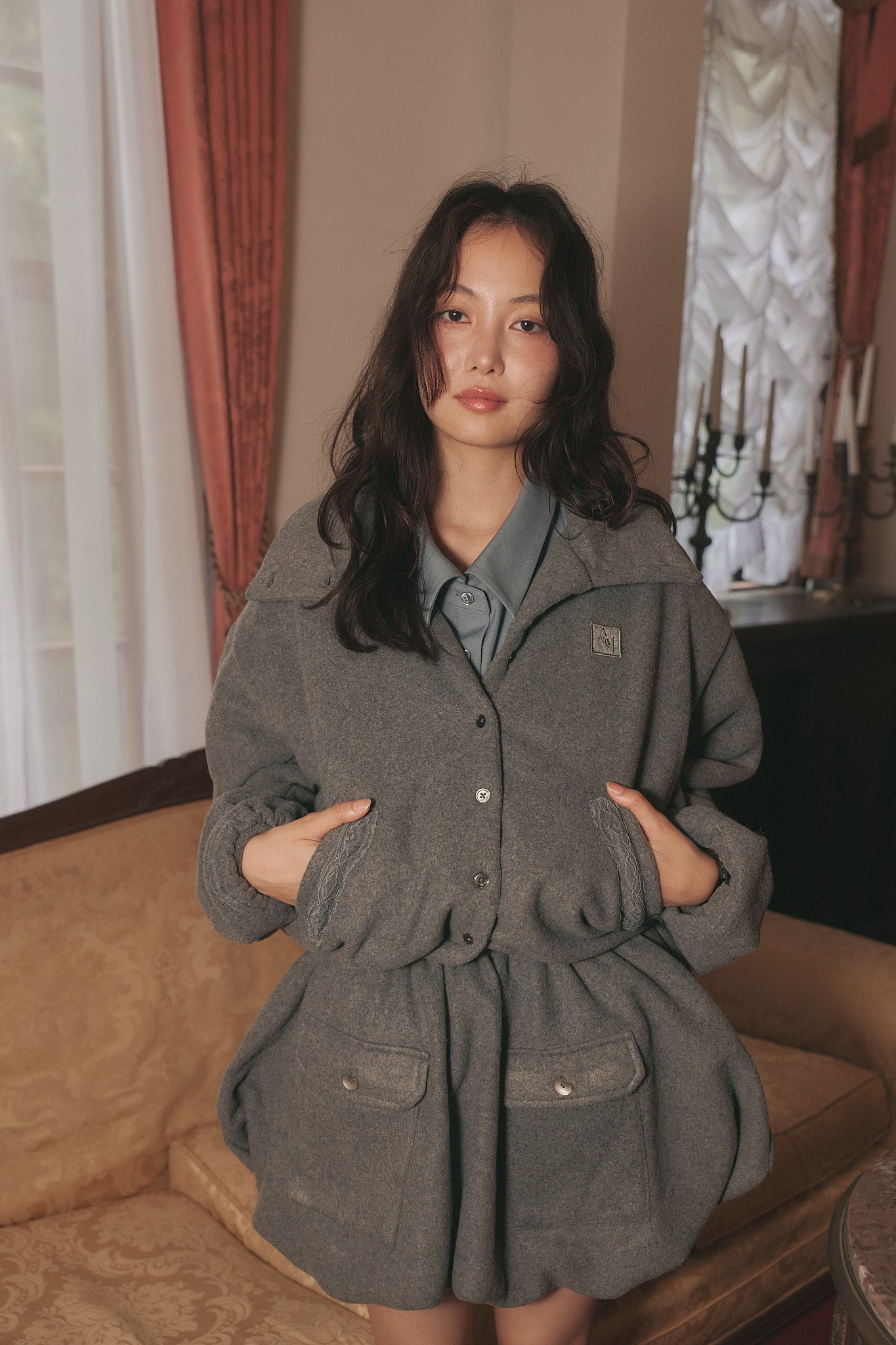 fleece balloon skirt［9月中旬から下旬お届け］