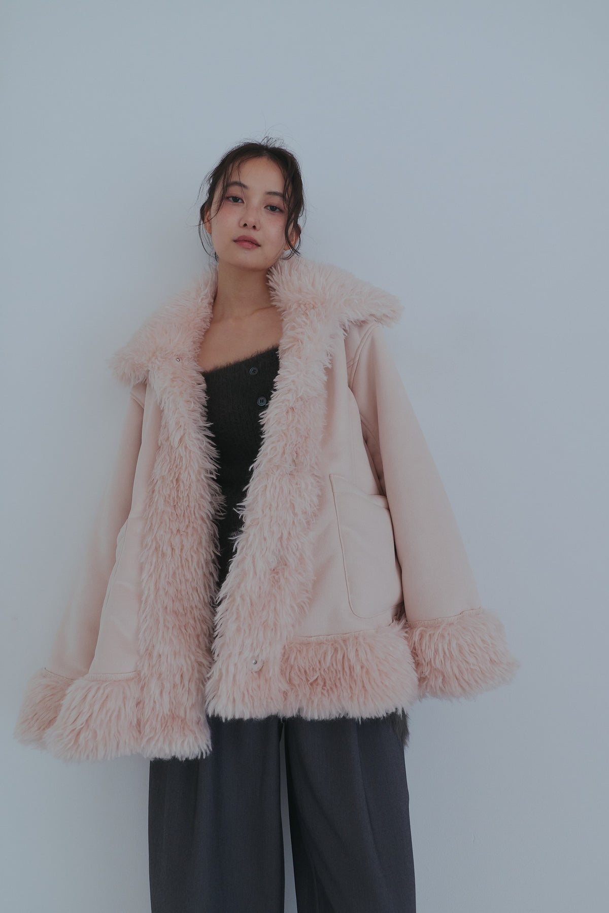 two face fur coat
