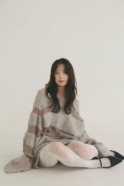 sheer pattern knit