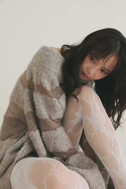 sheer pattern knit