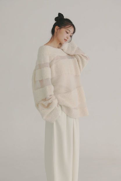 sheer pattern knit