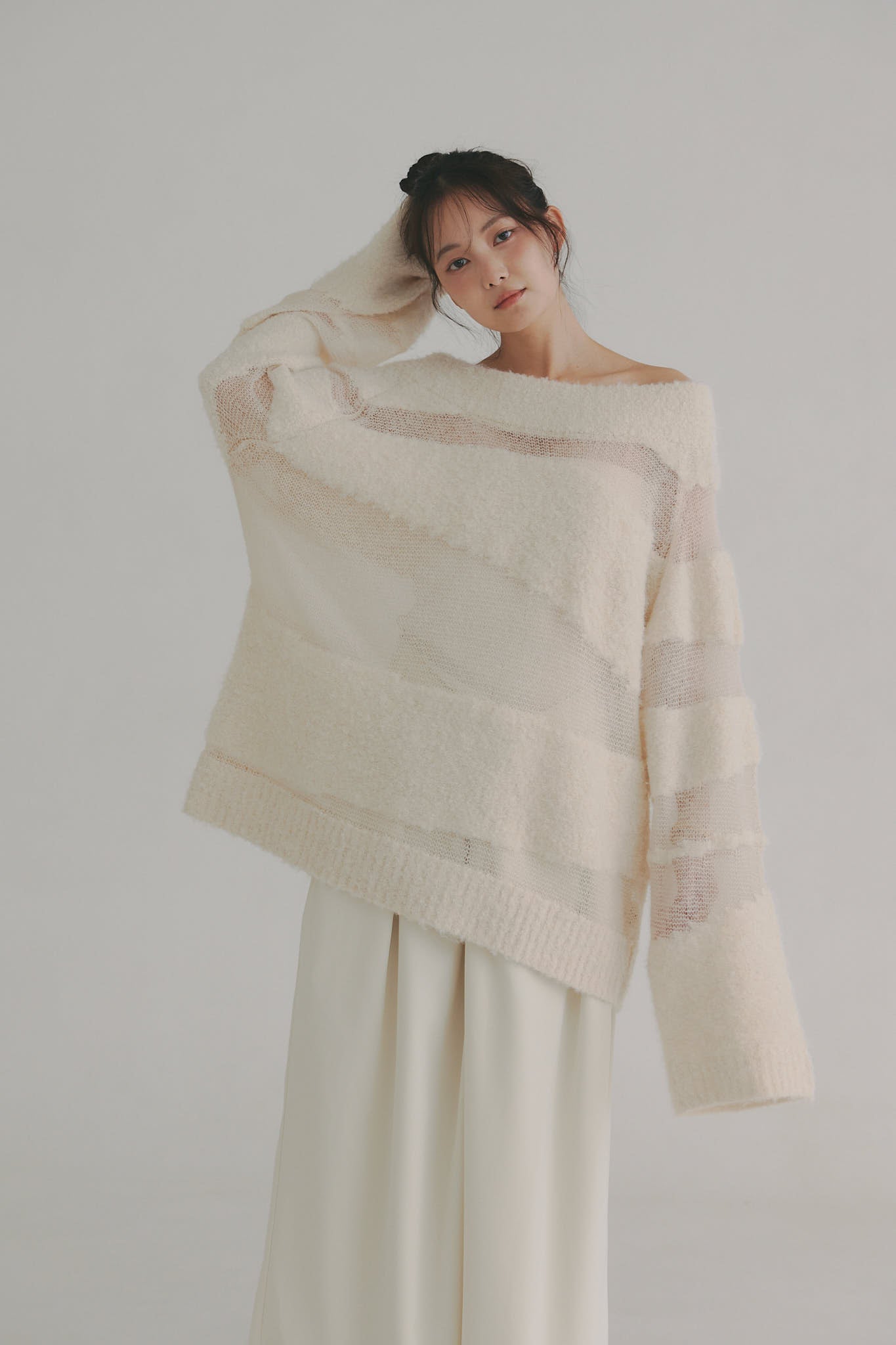 sheer pattern knit