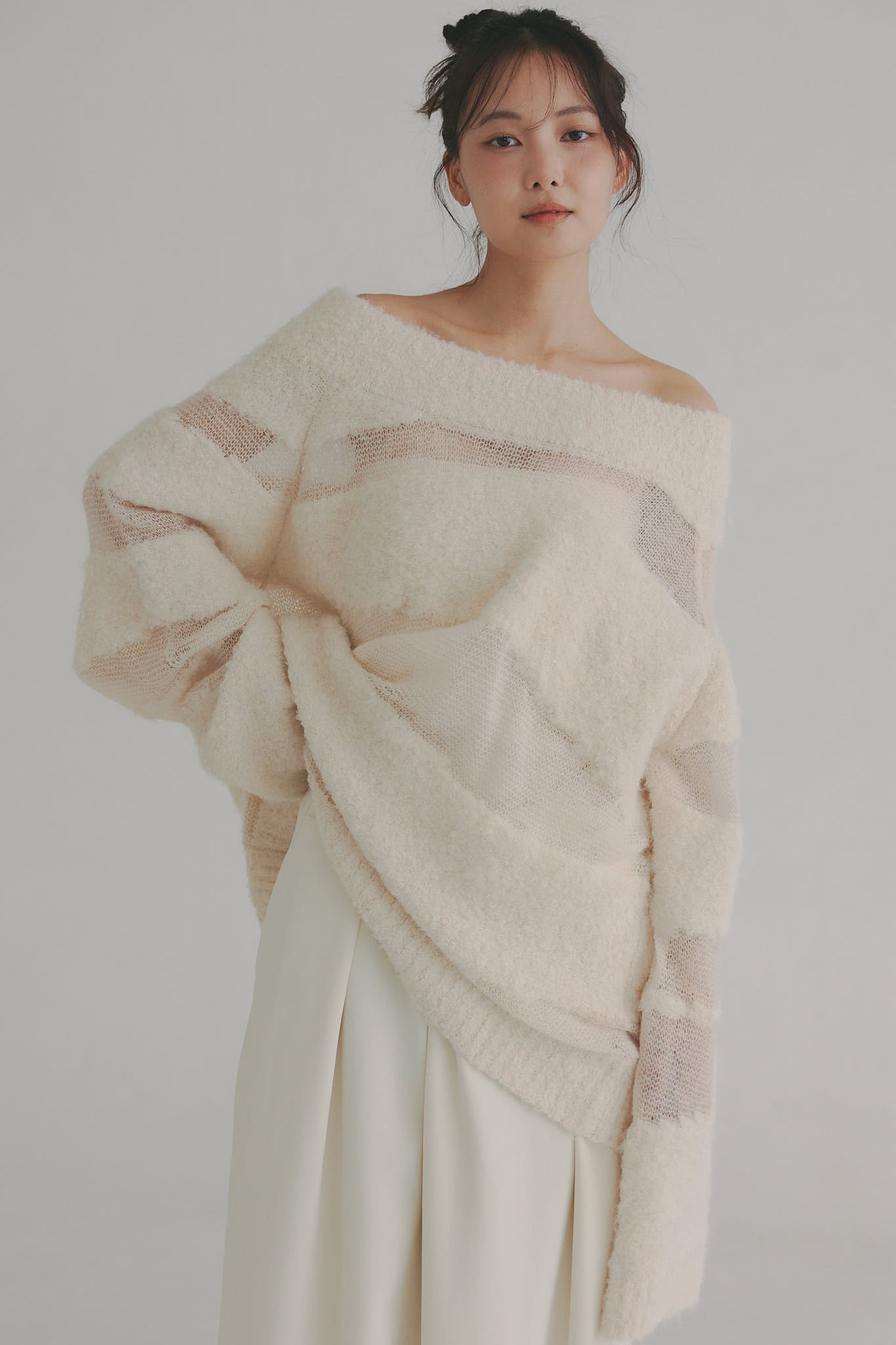 sheer pattern knit