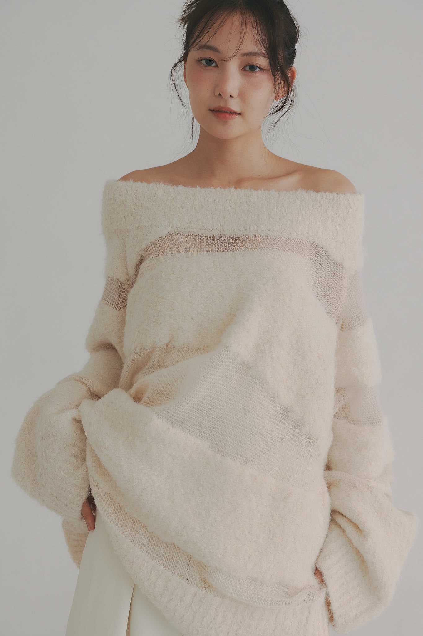 sheer pattern knit