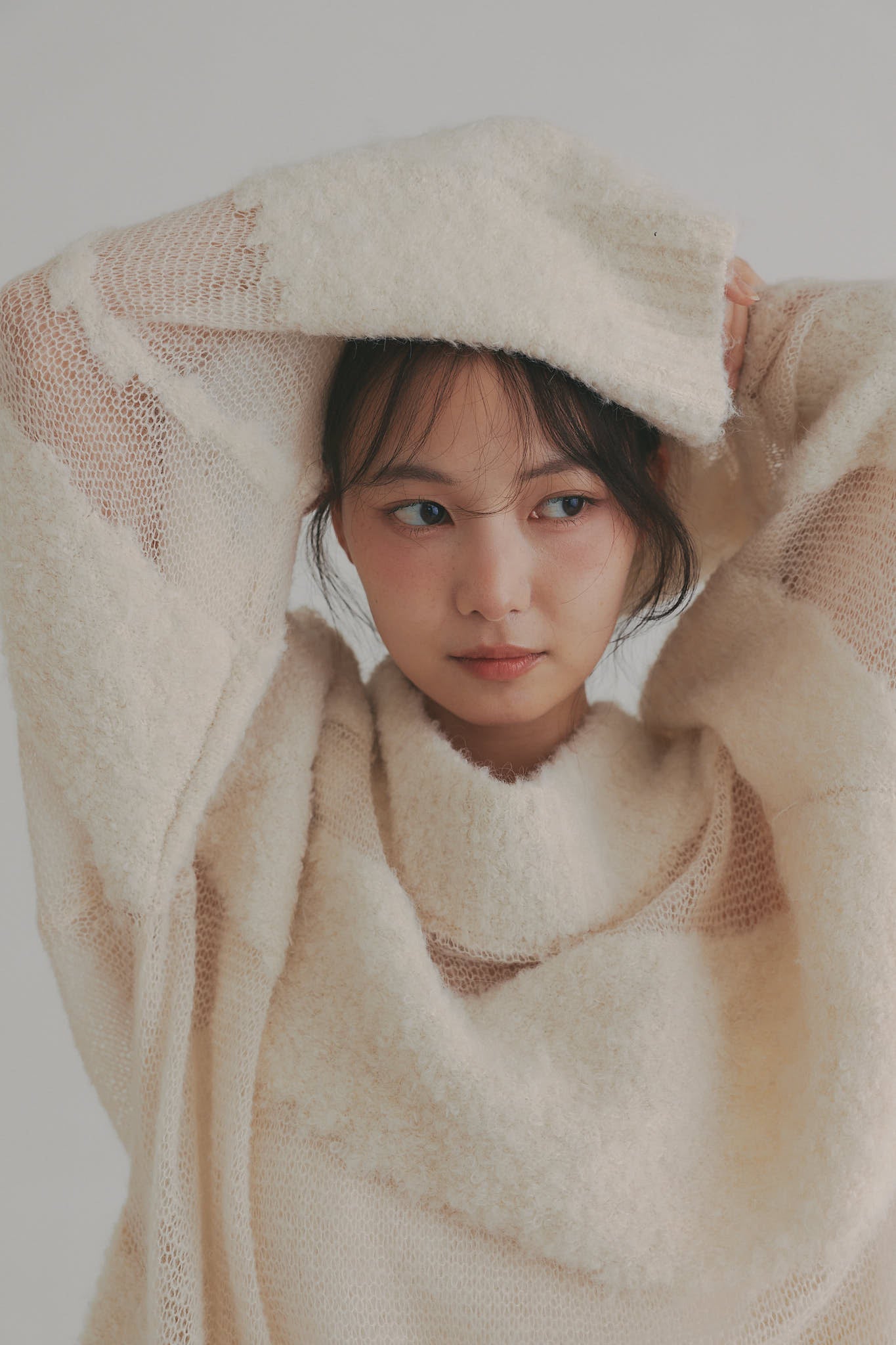 sheer pattern knit