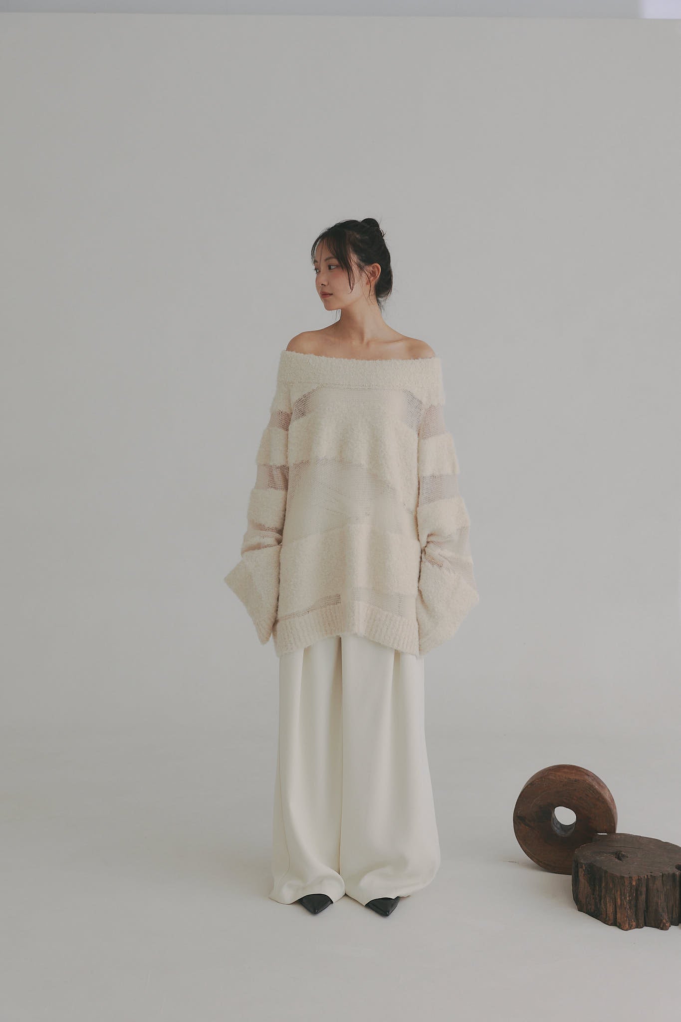 sheer pattern knit