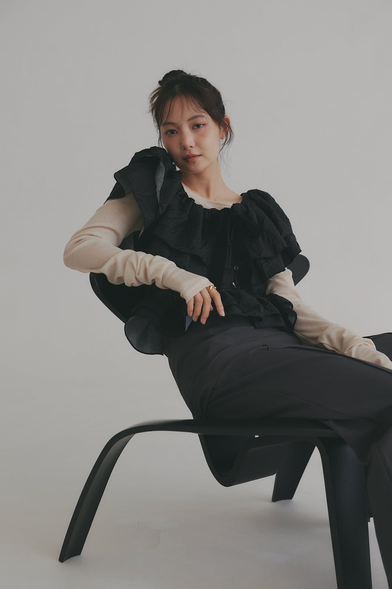 jacquard layered tops