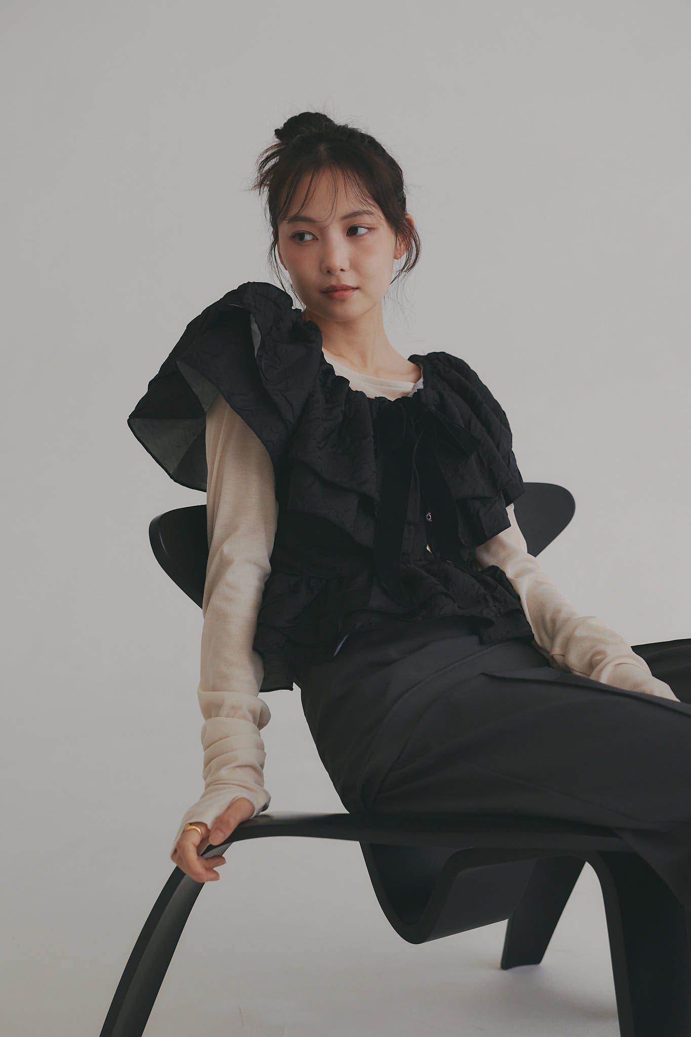 jacquard layered tops
