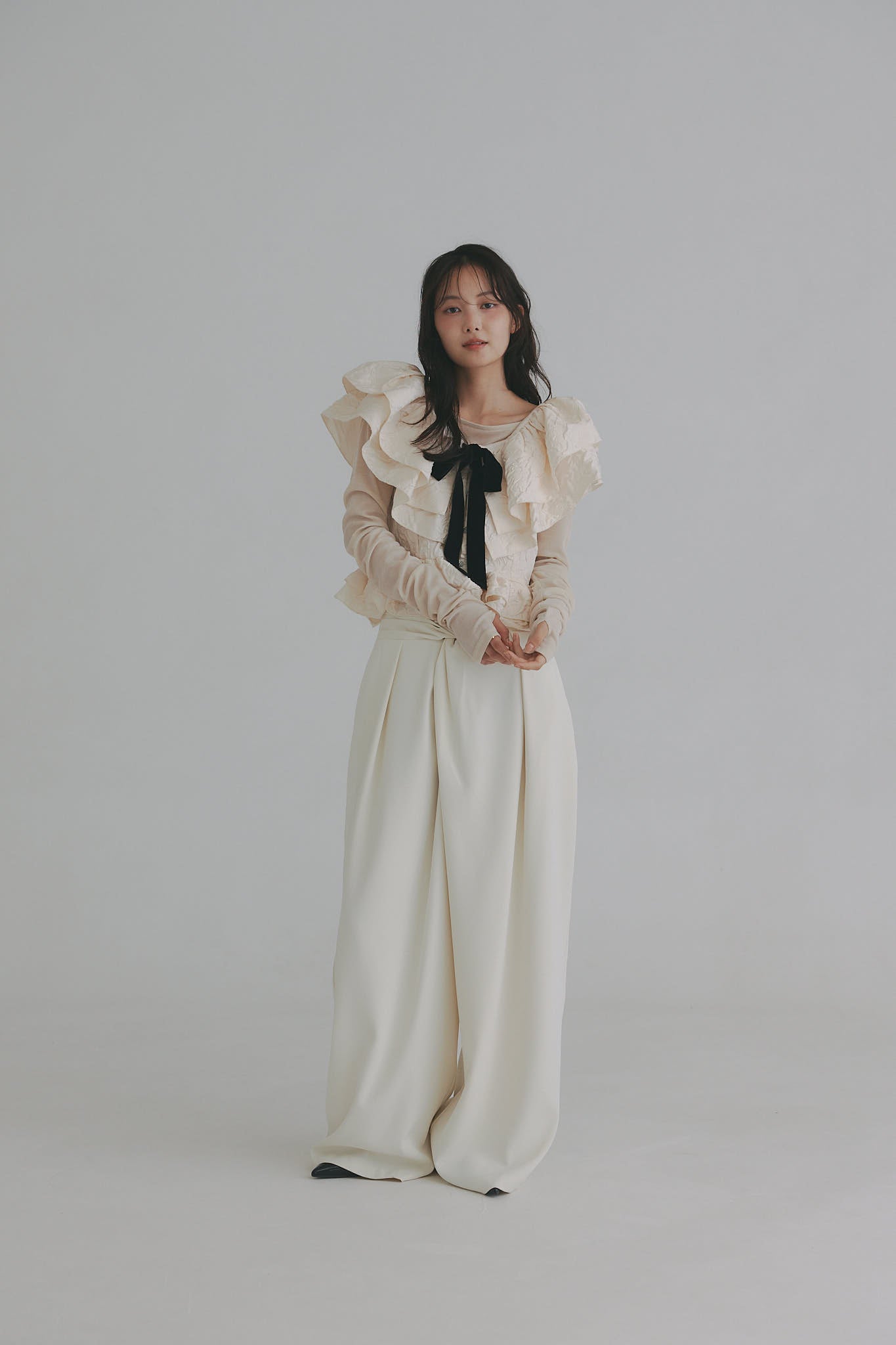 jacquard layered tops